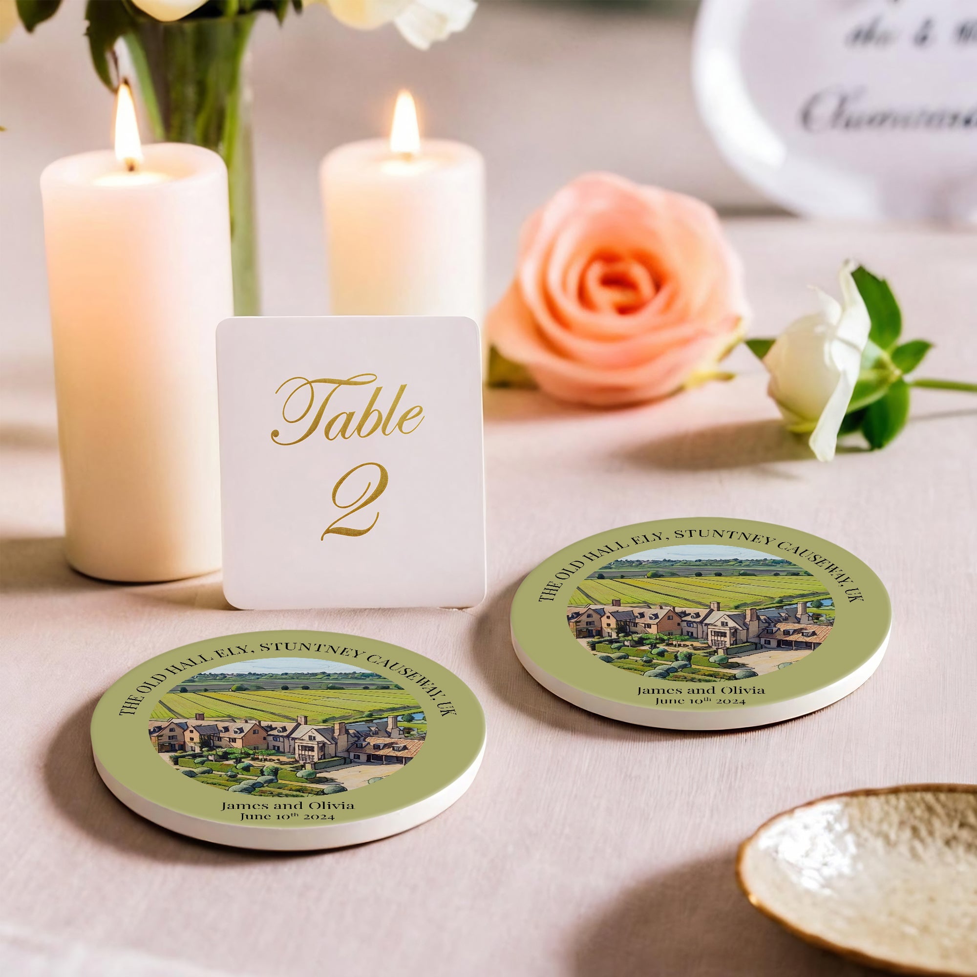 Custom Bulk Coasters - Wedding Favours, Businesses & Events - cmzart