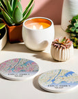 Custom Map Coasters - Ceramic Placemats - cmzart