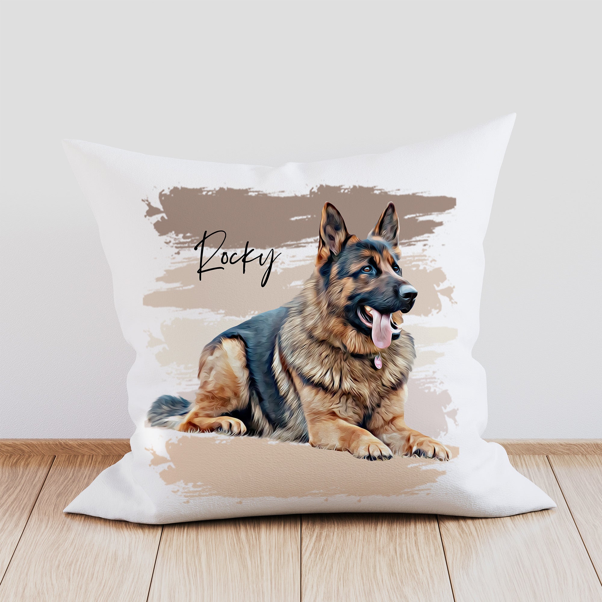 Custom Pet Portrait Pillow 40 x 40 cm