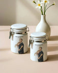 Personalised Ceramic Jars - Couple Design Set of 2 - cmzart