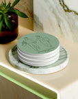 Personalised Set of Wedding Coasters - cmzart