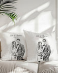 Personalised Wedding Cushion - Set of Two - cmzart