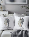 Personalised Wedding Cushion - Set of Two - cmzart