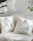 Personalised Wedding Cushion - Set of Two - cmzart