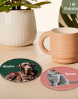 Pet Glass Coasters - Set of Two - cmzart