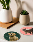 Pet Glass Coasters - Set of Two - cmzart