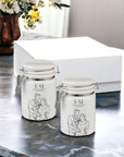 Set of 2 Personalised Ceramic Jars - cmzart