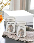 Set of 2 Personalised Ceramic Jars - cmzart