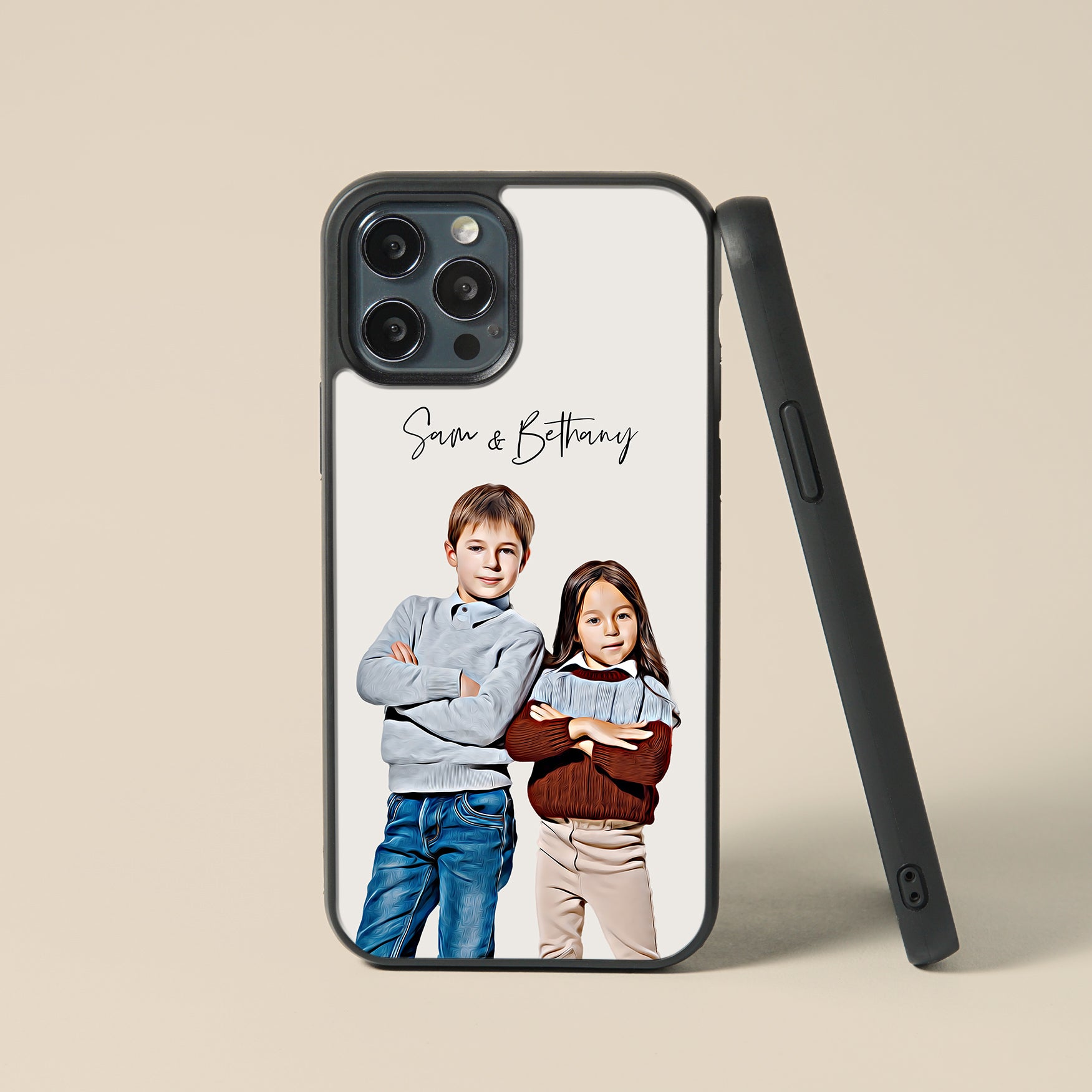 Custom Family Portrait Phone Case - iPhone & Samsung Galaxy