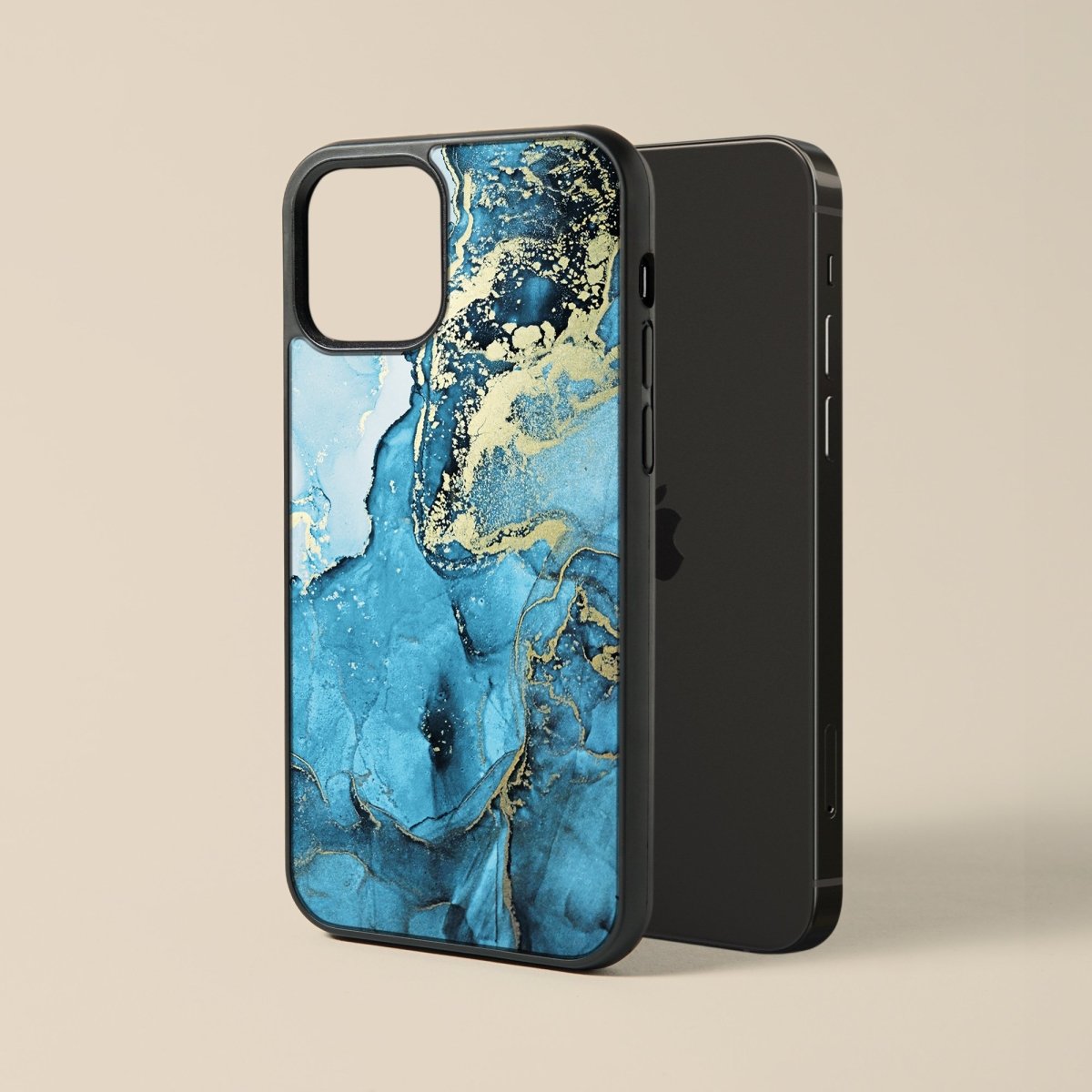 Aquamarine - Glass Phone Case - cmzart