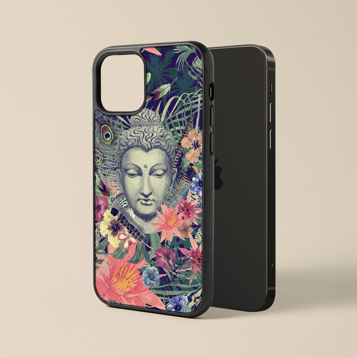 Buddha - Glass Phone Case - cmzart