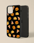 Burger Taco Pizza - Glass Phone Case - cmzart