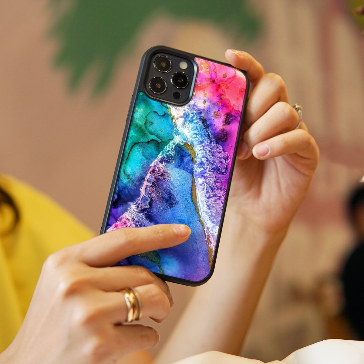 Coral Crush - Glass Phone Case - cmzart