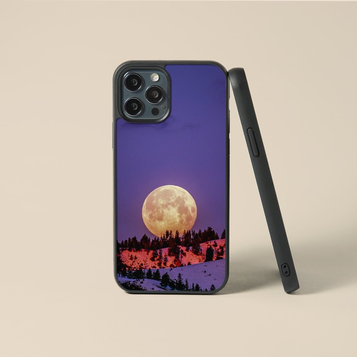 Full Moon - Glass iPhone Case - cmzart