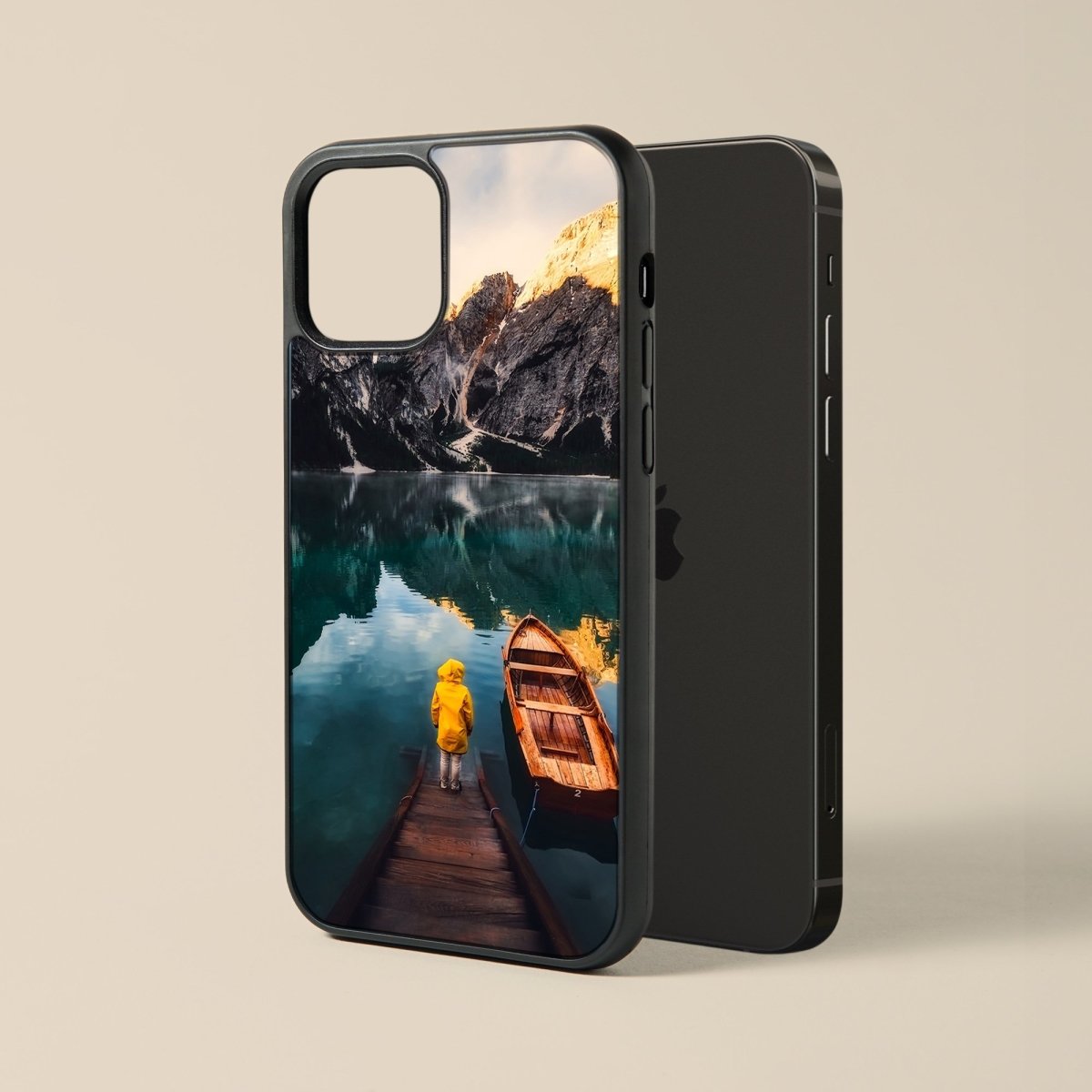 Lake in Colorado - Glass Phone Case - cmzart
