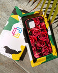 Red Roses - Glass Phone Case - cmzart