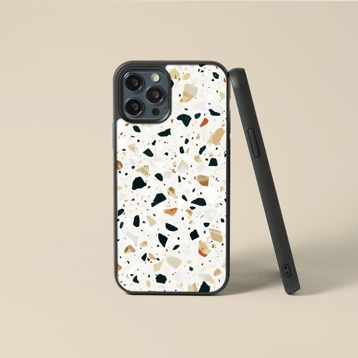 Terrazzo Tile Custom Glass Phone Case