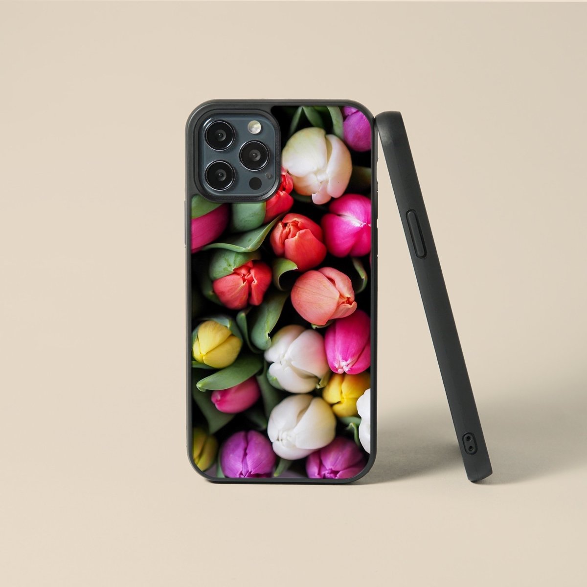 Tulip Flower - Glass Phone Case - cmzart