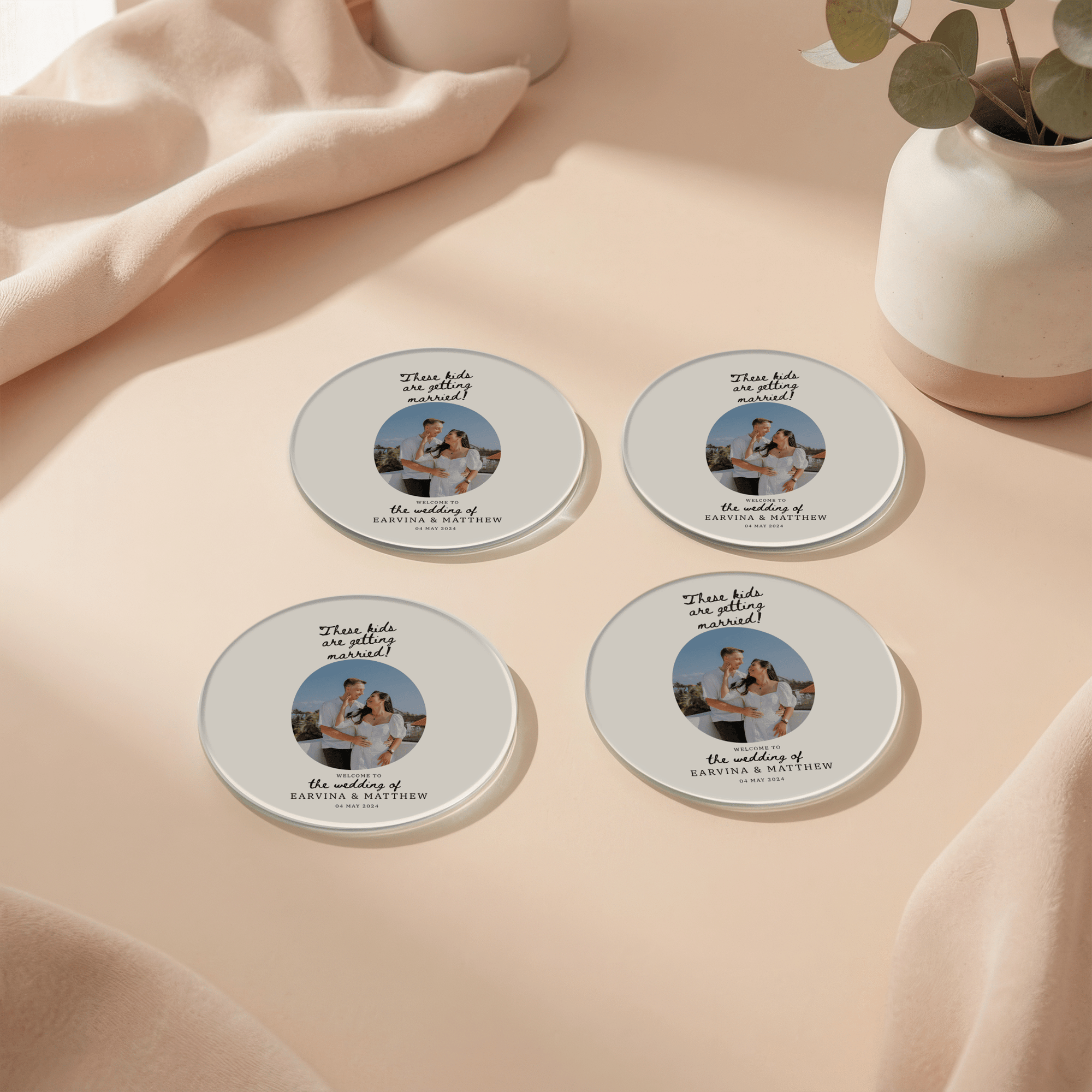 Custom Bulk Coasters - Wedding Favours, Businesses & Events - cmzart