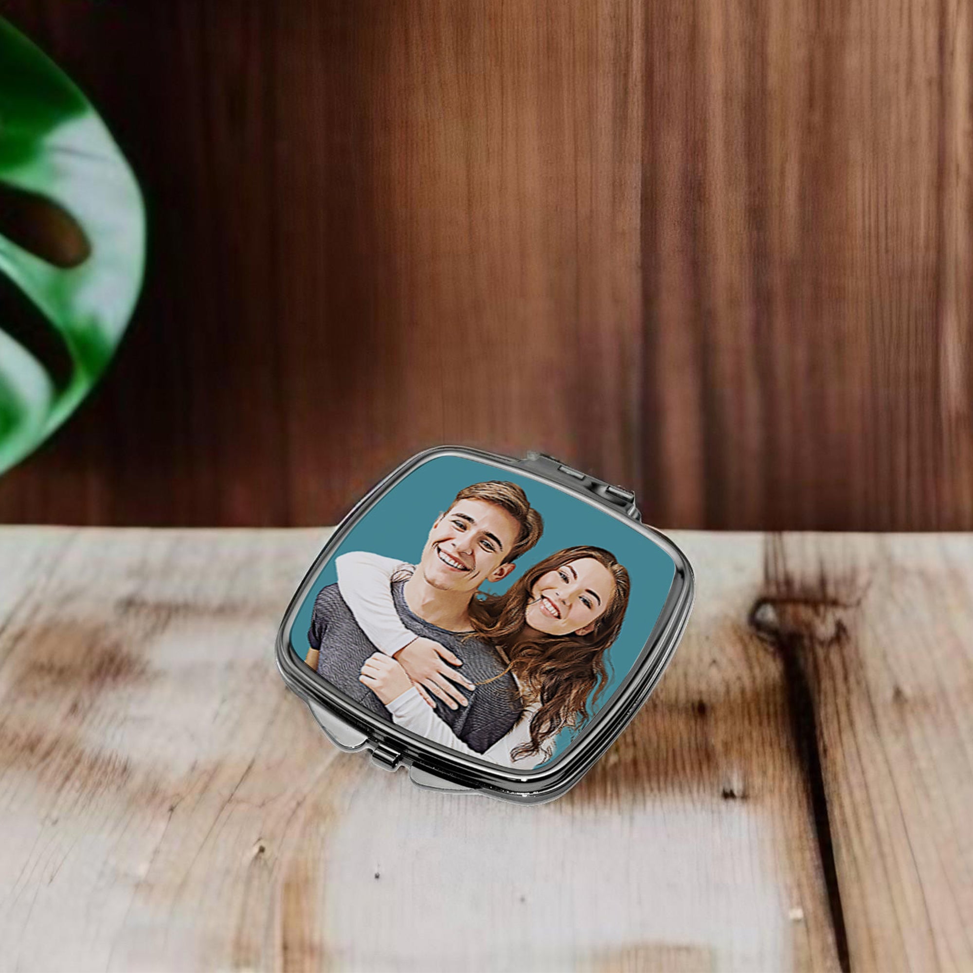 Custom People Portrait Compact Mirror - 3 Sizes / Shapes - cmzart