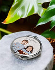 Custom People Portrait Compact Mirror - 3 Sizes / Shapes - cmzart