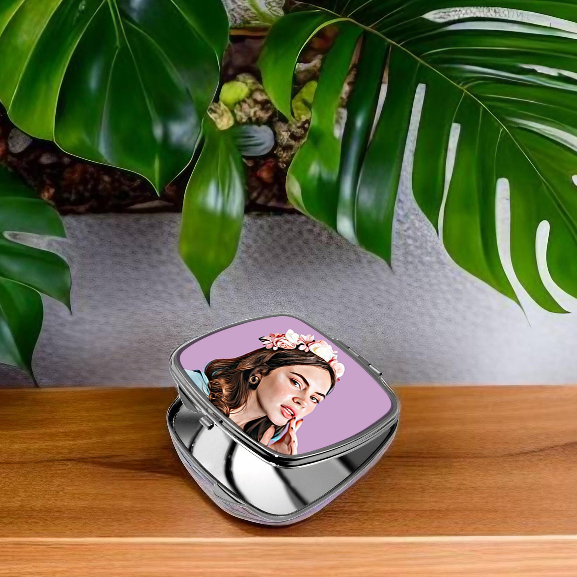 Custom People Portrait Compact Mirror - 3 Sizes / Shapes - cmzart