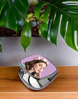 Custom People Portrait Compact Mirror - 3 Sizes / Shapes - cmzart