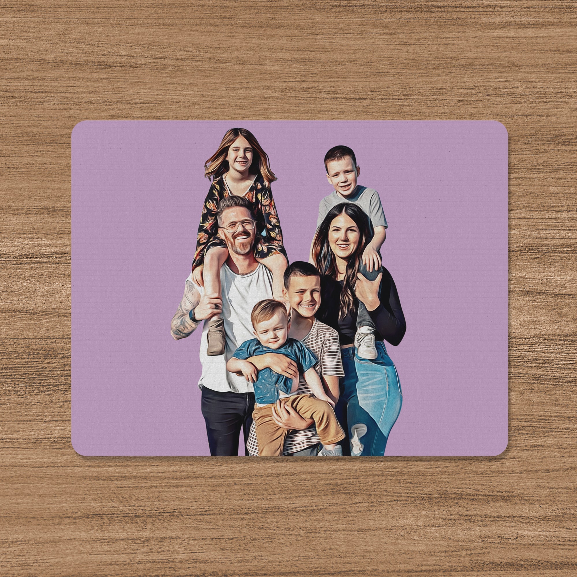 Custom People Portrait Mouse Pad - cmzart