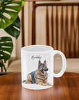 Custom Pet Portrait Mug - 325ml (11oz) - cmzart