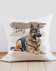 Custom Pet Portrait Pillow - 40 x 40 cm - cmzart