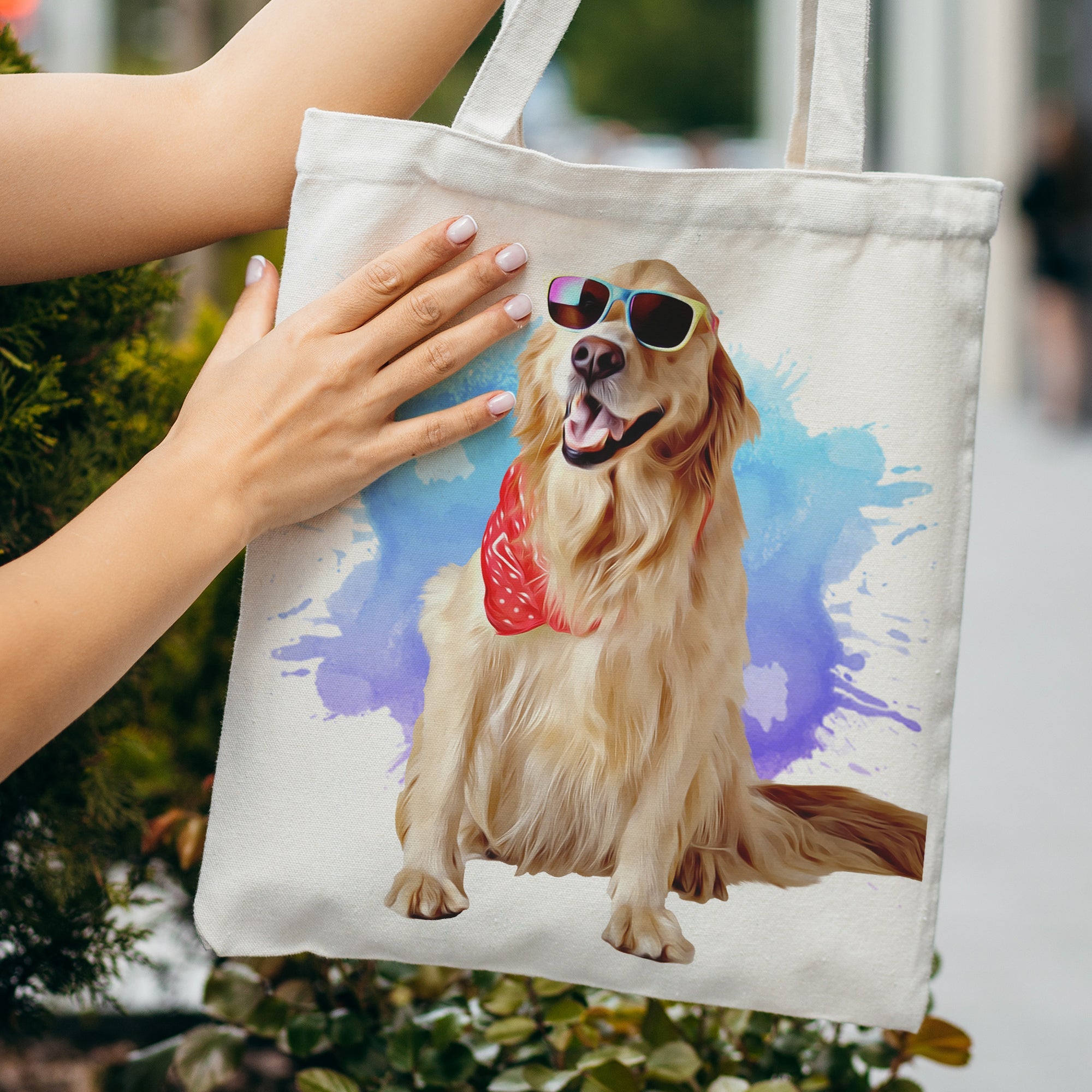 Custom Pet Portrait Tote Bag - 3 Stylish Designs - cmzart