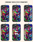 Acid Rave - Custom Glass Phone Case - cmzart