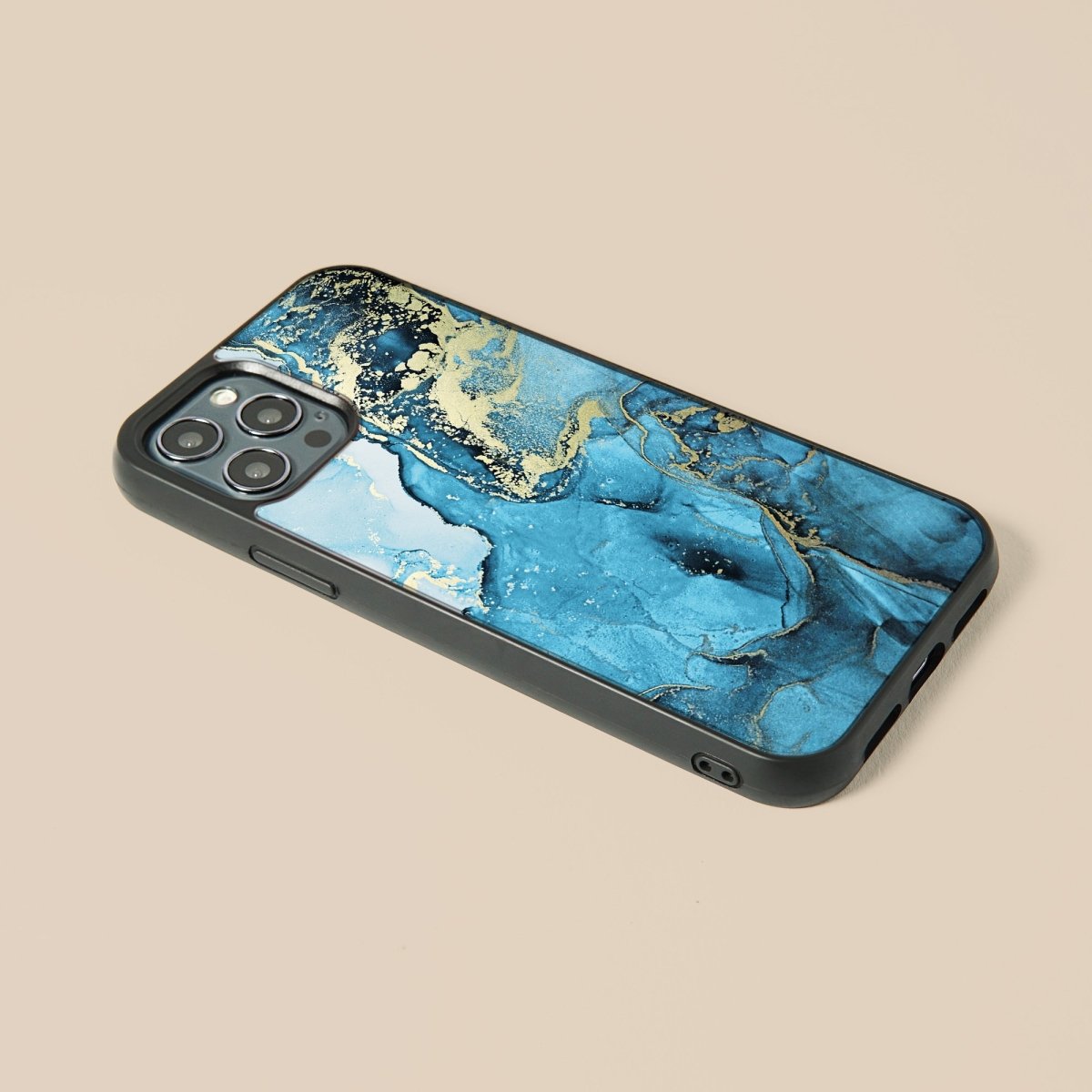 Aquamarine - Glass Phone Case - cmzart