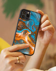 Audacious Blue Mable - Glass Phone Case - cmzart