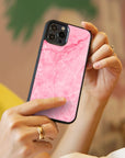 Baby Pink - Glass Phone Case - cmzart