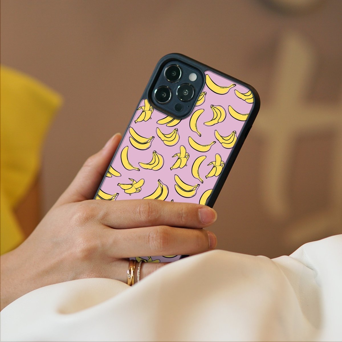 Banana - Glass Phone Case - cmzart