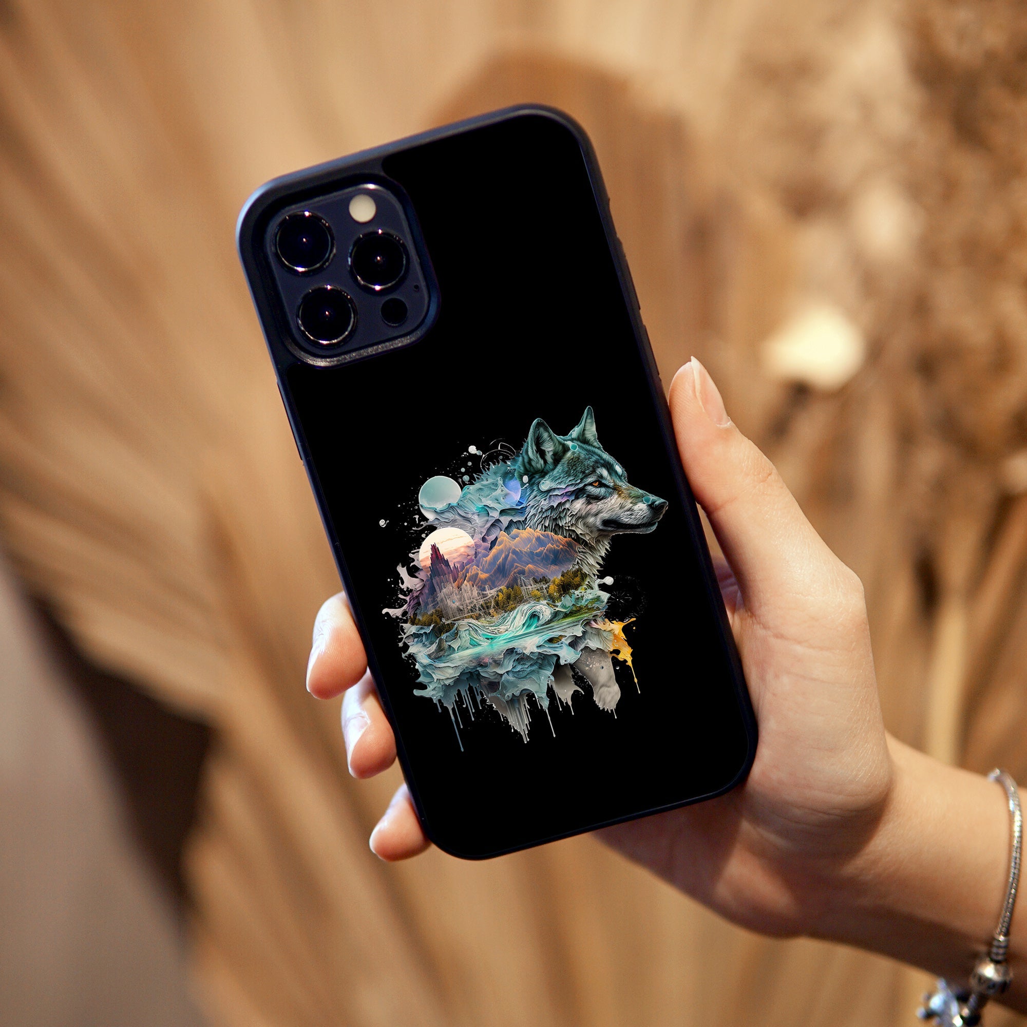 Big Animals Surrealism Art - Custom Glass Phone Case - cmzart