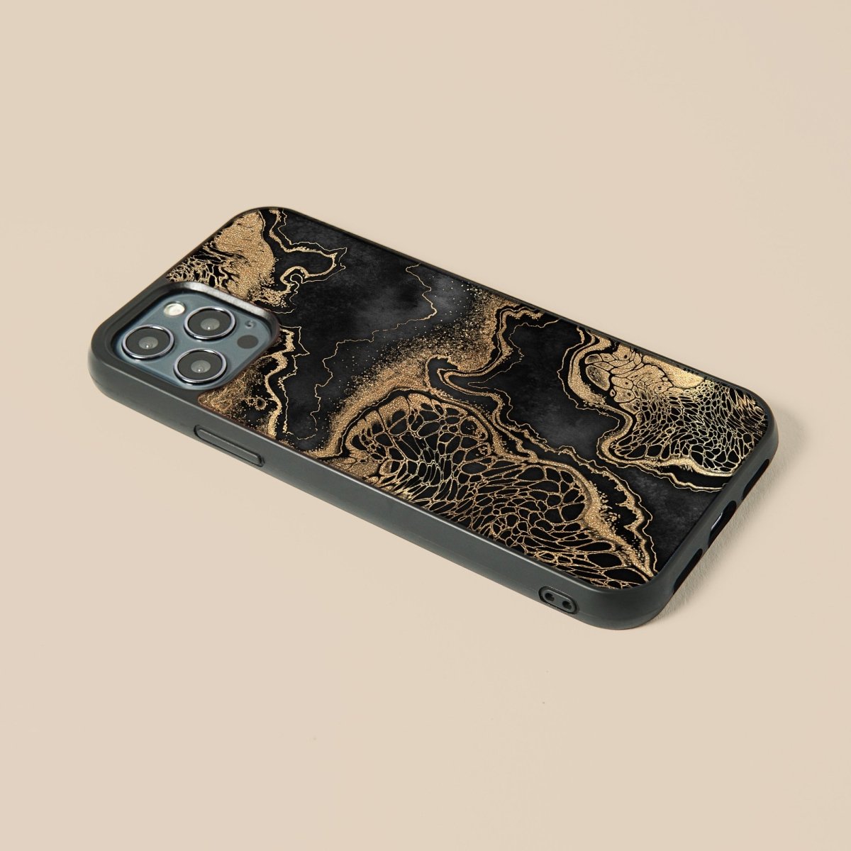Black Truffle - Glass Phone Case - cmzart