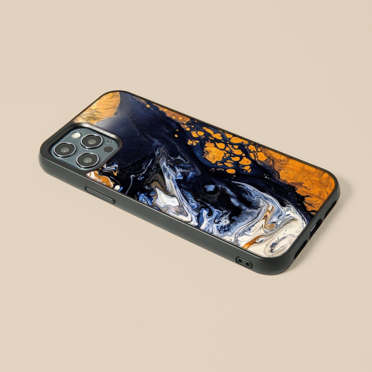 Blue Sapphire - Glass Phone Case - cmzart