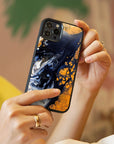 Blue Sapphire - Glass Phone Case - cmzart