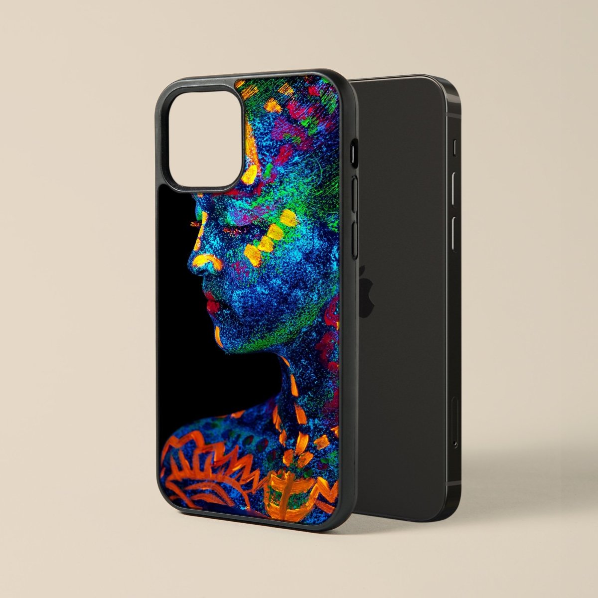 Body Painting Art - Glass Phone Case - cmzart