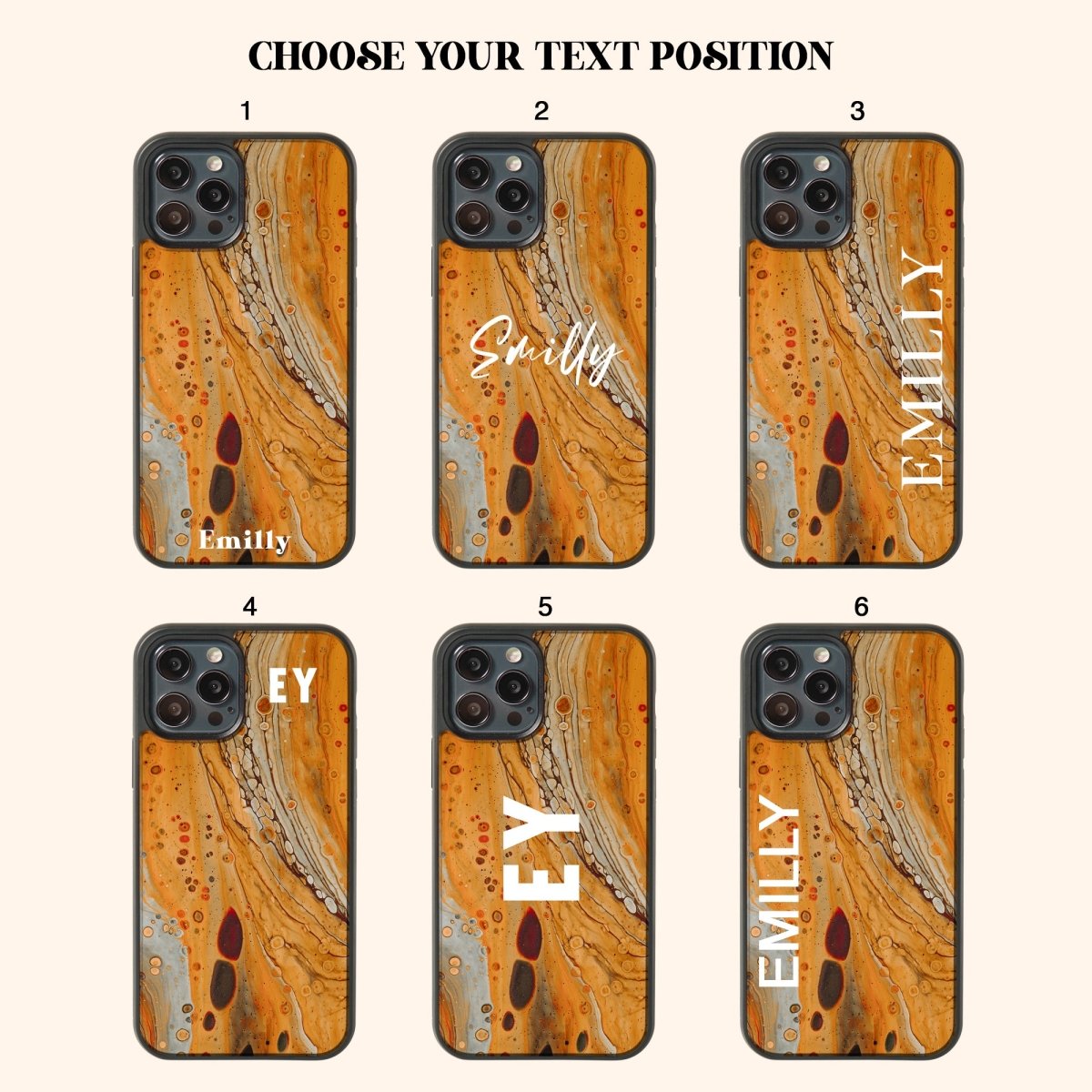 Burnt Tangerine - Custom Glass Phone Case - cmzart
