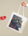Cat Tote Bag - Colourful Watercolour Art - cmzart