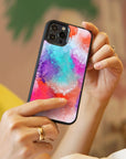 Cotton Candy Marble - Glass Phone Case - cmzart