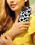 Cow Pattern Print - Glass Phone Case - cmzart