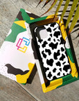 Cow Pattern Print - Glass Phone Case - cmzart