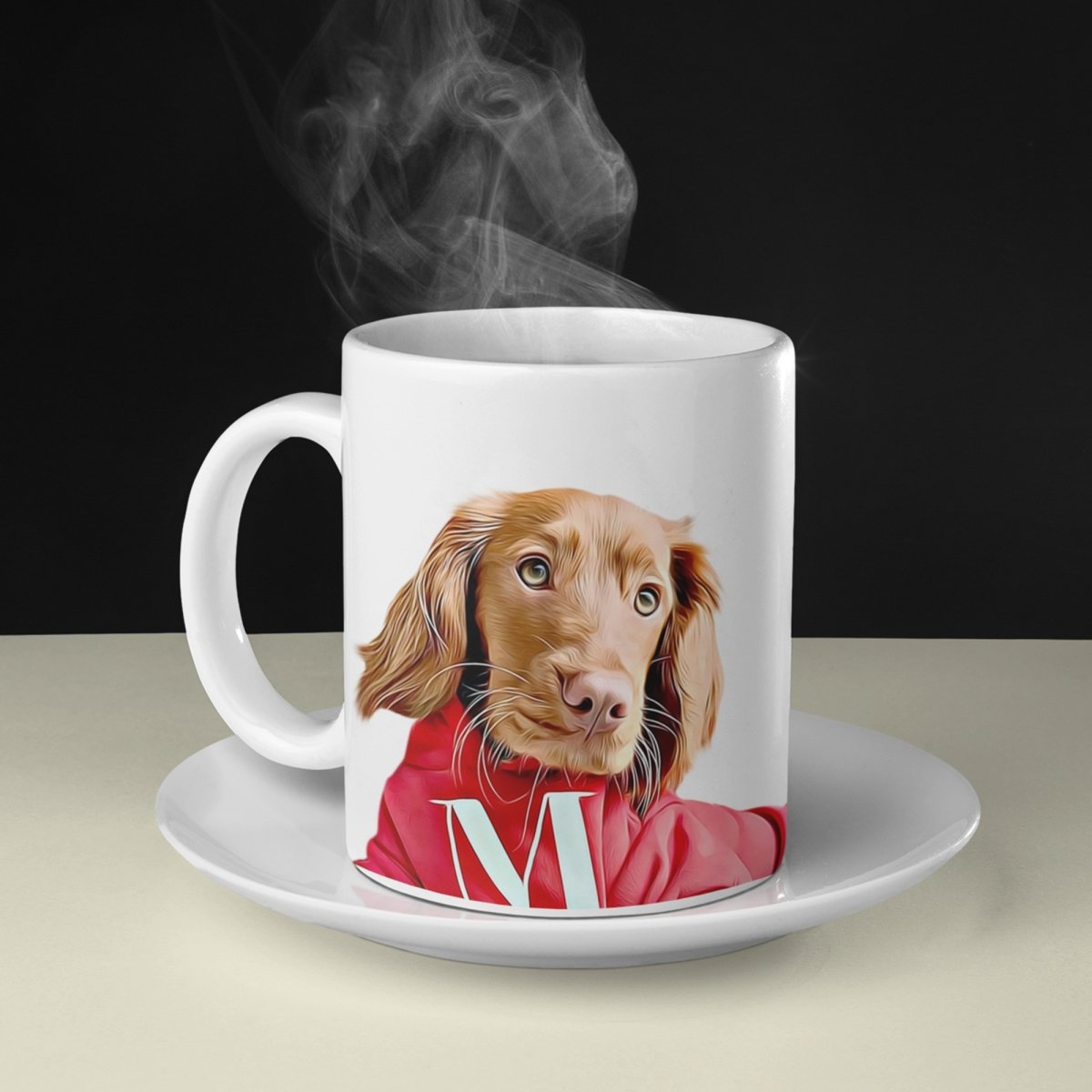 Custom Artistic Pet Mug - Heat Changing &amp; Glossy White - cmzart