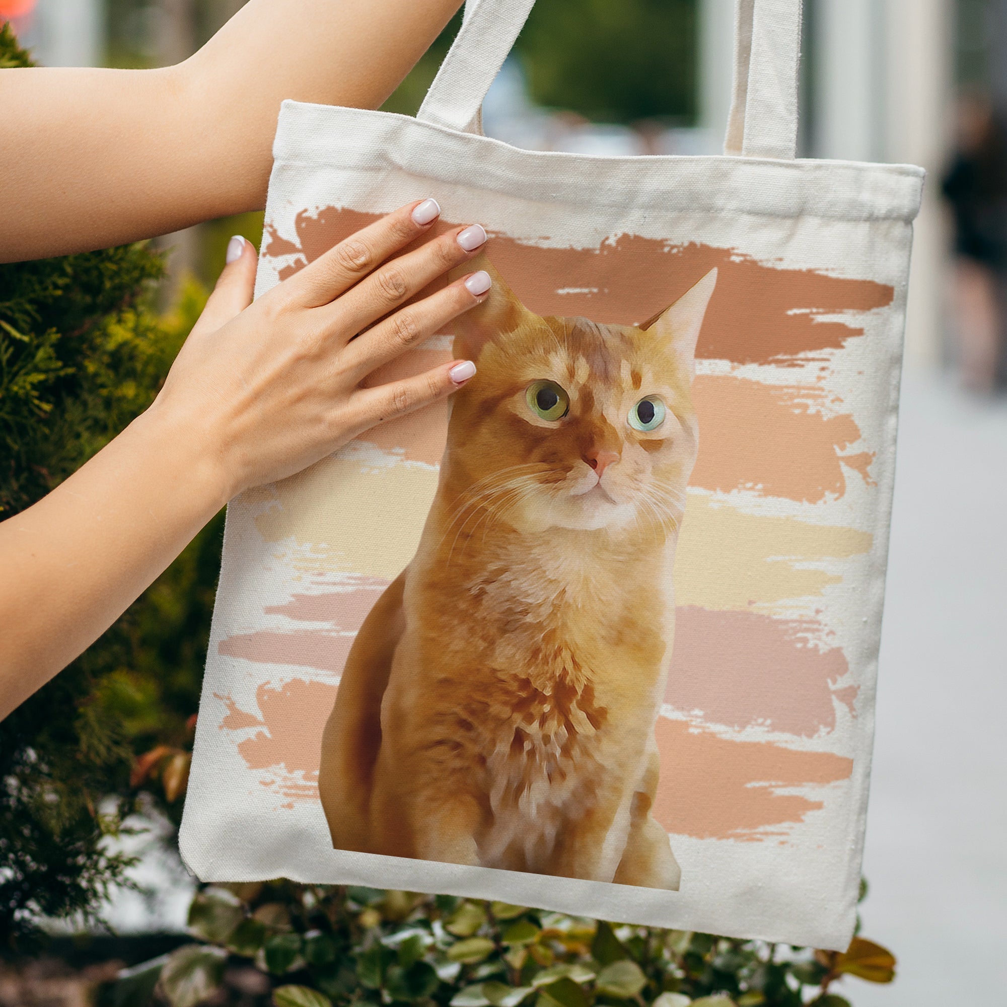 Custom Cat Portrait Tote Bag - 3 Stylish Designs - cmzart