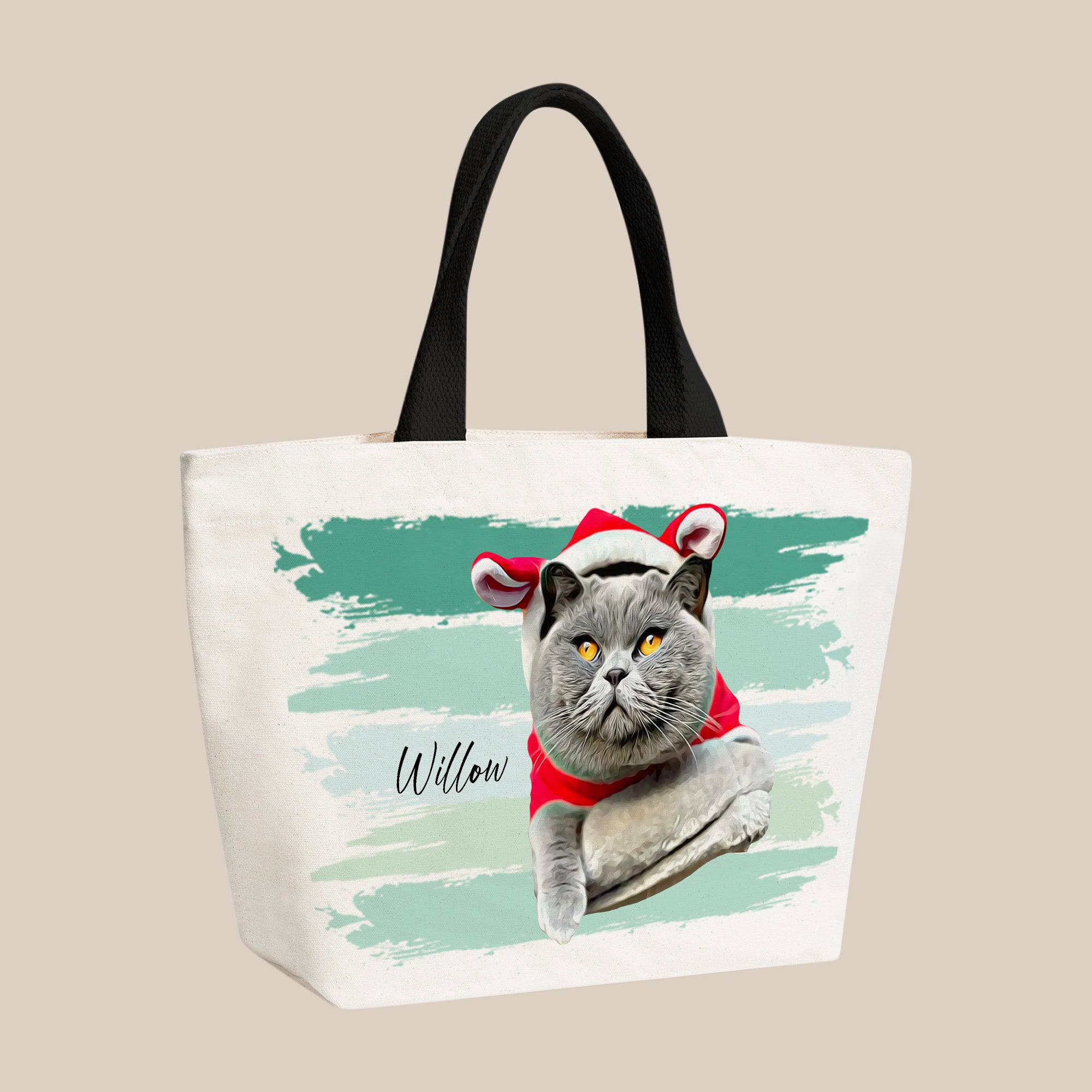 Custom Cat Portrait Tote Bag - 3 Stylish Designs - cmzart