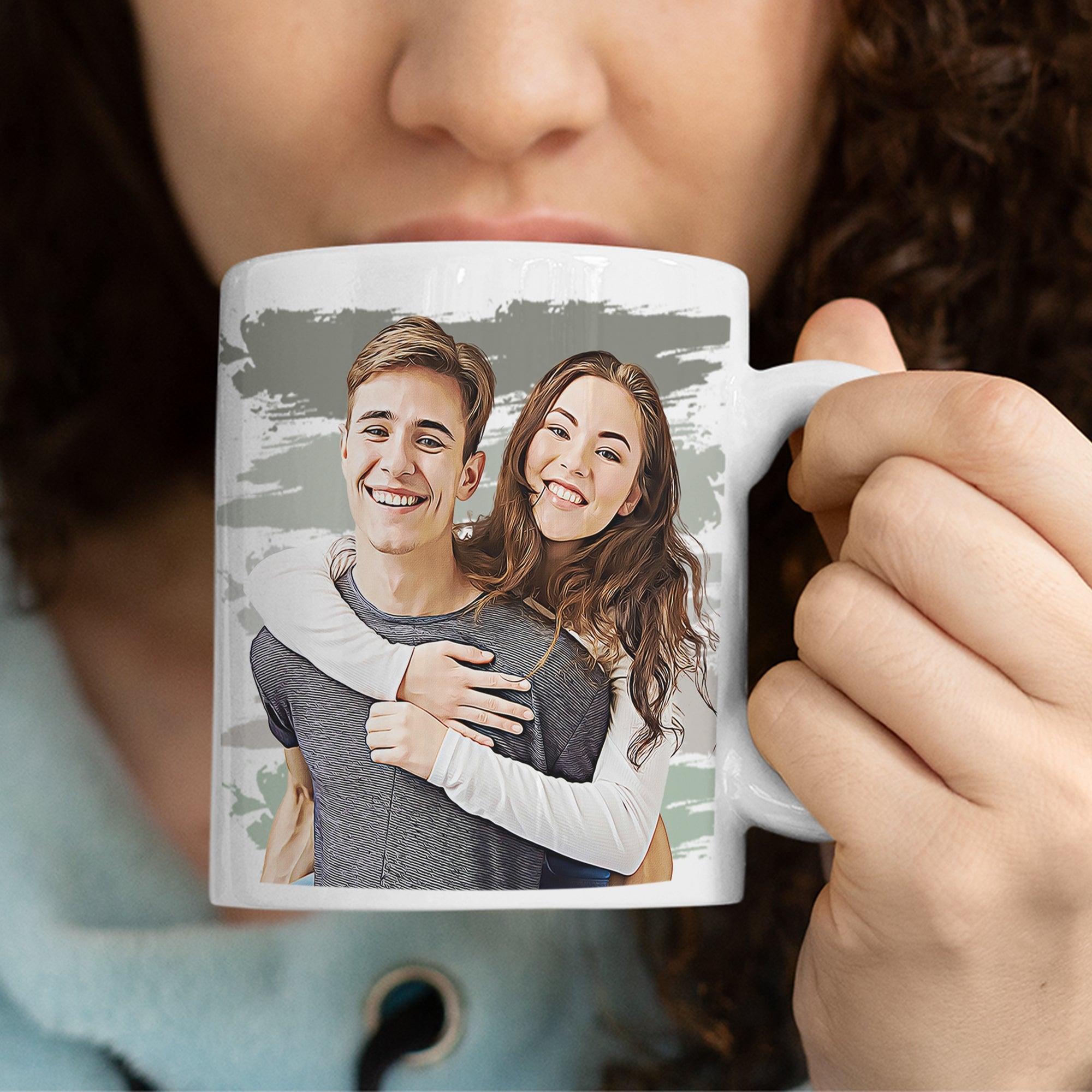 Custom Family Portrait Mug - 325ml (11oz) - cmzart